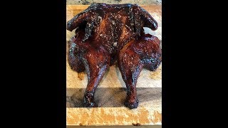 Spatchcock BBQ Chicken on the Weber Summit Charcoal Grill [upl. by Lebezej]