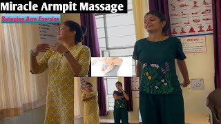 1 Minute Miracle Armpit Massage For Lymphatic Drainage amp Arm Swing Exercise yogaanytimewithNK [upl. by Haggi]