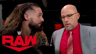 Seth “Freakin” Rollins wants nothing to do with CM Punk Raw highlights Dec 4 2023 [upl. by Madlin]