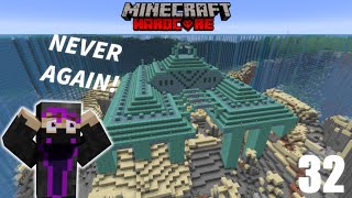 Ocean Monument Draining  Minecraft Lets Play Episode 32 Hardcore [upl. by Fernandez]