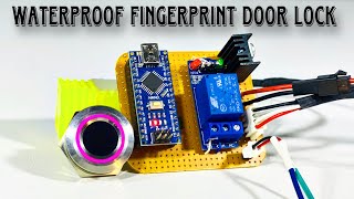 How To Make a DIY Waterproof Fingerprint Door Lock Using R503 and Arduino  Home Security System [upl. by Fredia423]