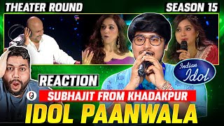 SUBHAJIT FROM BENGAL  SURILI AKHIYON WALI  INDIAN IDOL 15 THEATRE ROUND EPISODE 5  REACTION BY RG [upl. by Latvina295]