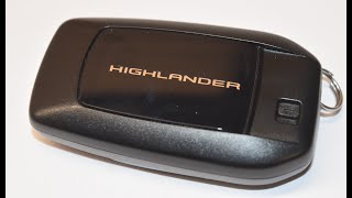 Toyota Grand Highlander Key Fob Battery Replacement  EASY DIY [upl. by Weinrich]