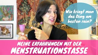 ERFAHRUNGEN MIT DER MENSTRUATIONSTASSE🍷😱 Tut sie weh Hält sie dicht Ploppt sie raus [upl. by Luisa]