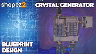 Shapez 2 Blueprint  Crystal Generator [upl. by Bullion]