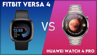 Fitbit Versa 4 vs Huawei Watch 4 Pro Comparison [upl. by Elane535]