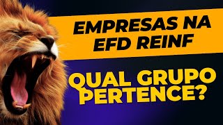 EFD REINF  Qual grupo pertence a empresa efdreinf [upl. by Rici631]