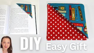 Quick and Easy Fabric Corner Bookmark  Coaster  DIY Last Minute Christmas Gift [upl. by Mickelson]