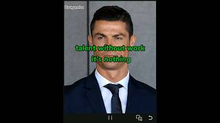 Why Talent without work its nothing CRISTIANO RONALDO [upl. by Eannej]