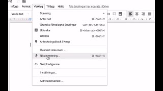 Röstinmatning i Google docs [upl. by Aicenad823]