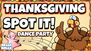 Thanksgiving Spot It amp Dance  Brain Break  Just Dance  GoNoodle [upl. by April525]