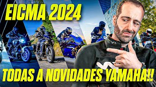 EICMA 2024 Todos a novas motas de Yamaha [upl. by Nahgaem]