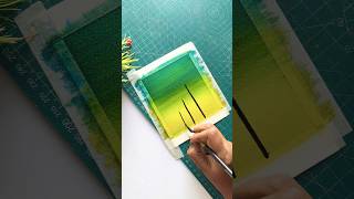 Easy watercolor tutorial shorts watercolor tutorial ytshorts youtube trending viral painting [upl. by Ahsinom837]