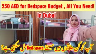 How to Find 250 AED Bedspace with All Facilities in UAE Family Accommodation viralvideo urdu [upl. by Aliuqa]