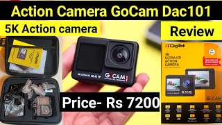 Action camera GoCam Dac 101 Review l Full Review  Night View Moto Vlog Review actioncamera [upl. by Opiuuk188]