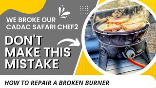 Cadac Safari Chef 2  Dont make our burning mistake [upl. by Aronos]