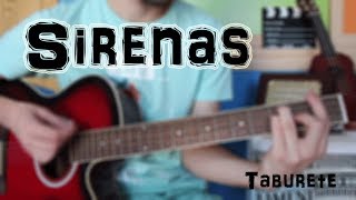 Cómo tocar quotSirenasquot Taburete en GUITARRA TUTORIAL FÁCIL [upl. by Jamel]