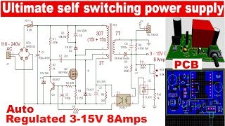 Ultimate SelfSwitching Power Supply AutoRegulated 315V 8Amps [upl. by Schiff253]