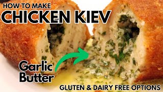 How to Make CHICKEN KIEV  Gluten amp Dairy Free Options  LOW FOD MAP Recipe  Garlic Butter [upl. by Etsyrk]