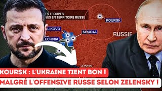 Tensions à Koursk  L’Ukraine Tient Bon Face à Moscou [upl. by Aeriela]