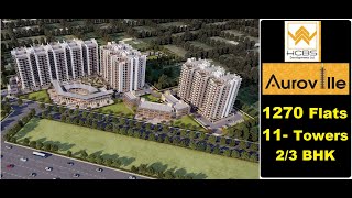 Hcbs Auroville sector 103 affordable housing Gurgaon Dwarka Expressway road 8010730143 [upl. by Esylle192]