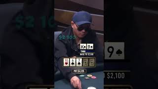 Bluff vs 2024 WSOP Main Event Champ poker fyp [upl. by Sukramed]