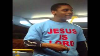 Evangelism Preaching on a Bus in London [upl. by Ynohta]