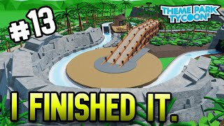 I FINALLY Finished the WATER RIDE  Theme Park Tycoon 2  13 [upl. by Fritts]