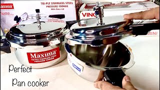 VINOD Triply Steel Pressure Pan 2L l Maxima 25 L sumo steel cooker l Steel cooker l Take abroad [upl. by Ettennal]