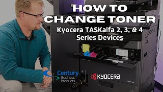 How to Change Toner on Kyocera TASKalfa Series  List of Devices Below [upl. by Yr3]