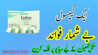 Cedrox BD 500mg Uses  Cedrox BD Tablet Side Effects  Cefadroxil 500mg Uses in UrduHindi [upl. by Sclar]