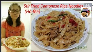 Simple amp Easy Cooking Cantonese Rice Noodles Hofen [upl. by Siegel]