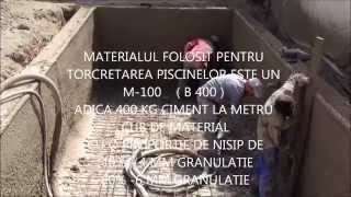 CUM SE CONSTRUIESTE O PISCINA DIN BETON TORCRETAT  wwwalbadecorro  HOW TO BUILD SWIMMING POOL [upl. by Lydie]