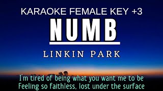 Linkin Park  Numb Karaoke Female Key Nada Wanita 3 B [upl. by Gerda]