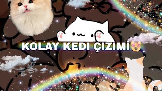 Kolay Kedi Çizimi😻🌟💫kedi çizim ibispaintx keşfet [upl. by Grossman884]