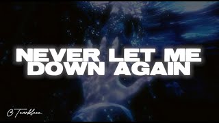 Depeche Mode  Never Let Me Down Again Lyrics [upl. by Ynhoj]