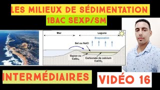 les milieux de sédimentation intermédiaires géologie externes 1BAC vidéo 16 [upl. by Leinahtam]