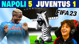 NAPOLI JUVENTUS 5 1 COME NELLA VITA REALE MA SU FIFA 23 [upl. by Ahsaek]