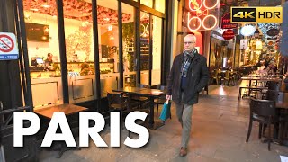 Paris Passage des Panoramas Walking Tour 4K HDR [upl. by Kinemod28]