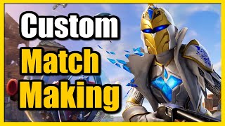 How to Create Custom Game Lobby in Fortnite Custom Matchmaking Key [upl. by Dwinnell]