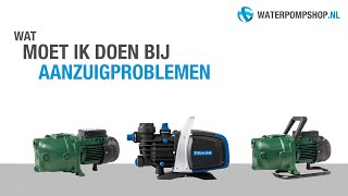 Aanzuigproblemen bij beregeningspomp  hydrofoorpomp [upl. by Eelsnia]