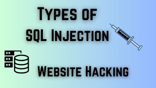 Types of SQL Injection   Hindi [upl. by Adilem]