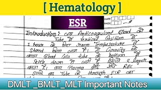 ESR  Erythrocyte sedimentation rate  ESR test in hindi  PCV [upl. by Kehoe42]