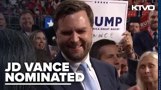 U S Senator JD Vance has officially been nominated for Vice President [upl. by Madelene700]