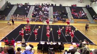 Goochland High School at 2A South Region Cheer Competition 2017 [upl. by Ayotac581]