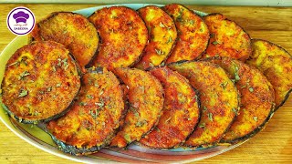 Baingan Tawa Fry Recipe  Brinjal Tawa Fry Recipe  Eggplant Fry Recipe [upl. by Akkimat375]