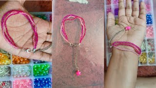 easy DIY Seed beads bracelet diy craft bracelet beads easy [upl. by Emearg822]