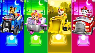 Paw Patrol 🤩 Chase 🆚 Skye 🆚 Rubble 🆚 Marshall 🎶 in Tiles Hop EDM Rush [upl. by Laenej]