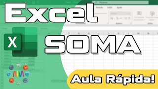 Excel aula rápida  Soma no Excel  Função SOMA  Somar coluna  Tutorial Rápido [upl. by Ahsile631]