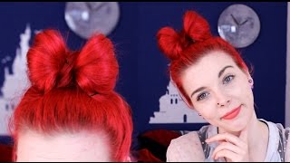 HAIRSTYLE 2  Hair Tutorial Haarschleife  Hair Bow  einfach und schnell [upl. by Aiset809]